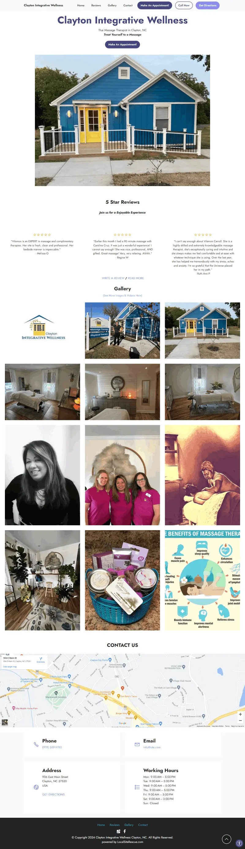 Clayton Integrative Wellness Site Refresh